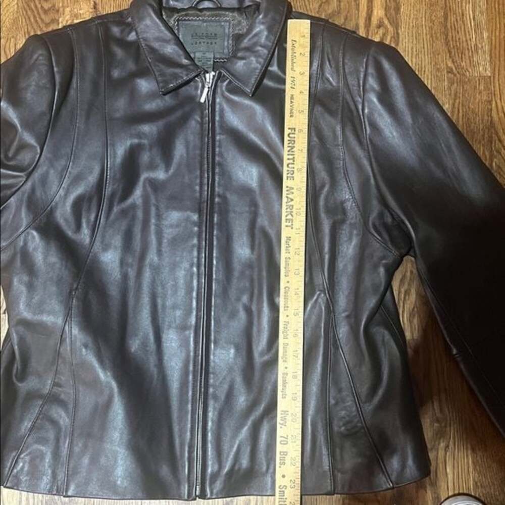 John Paul Richard Womens Brown Leather Jacket - Picture 5 of 5